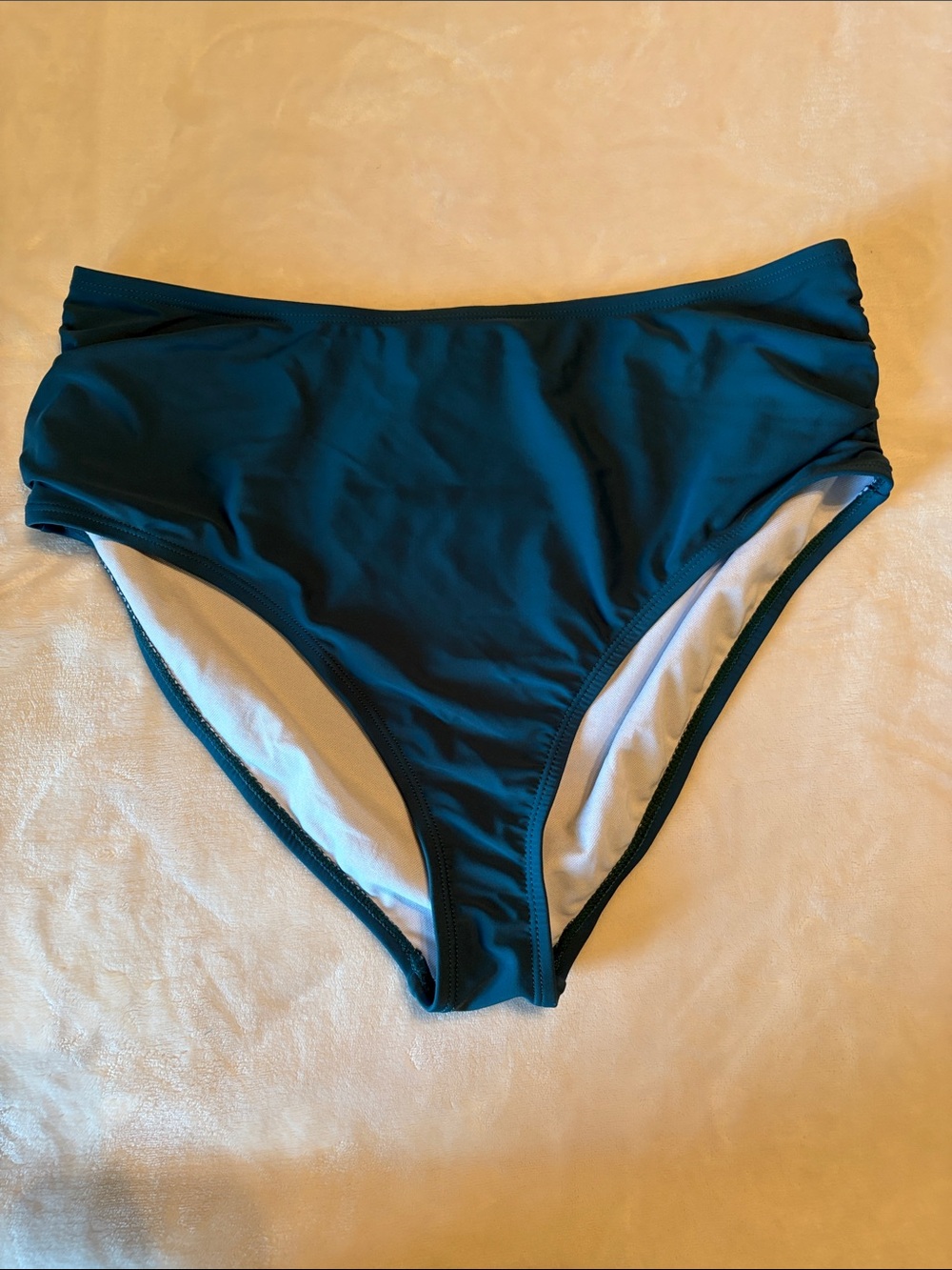 High-Waist Teal Bikini Bottoms